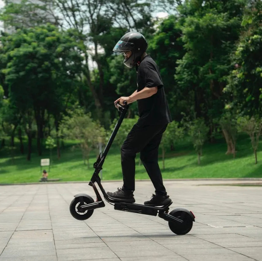 Apollo Explore 2.0 electric scooter, lifestyle photo, Black Friday price $1,299